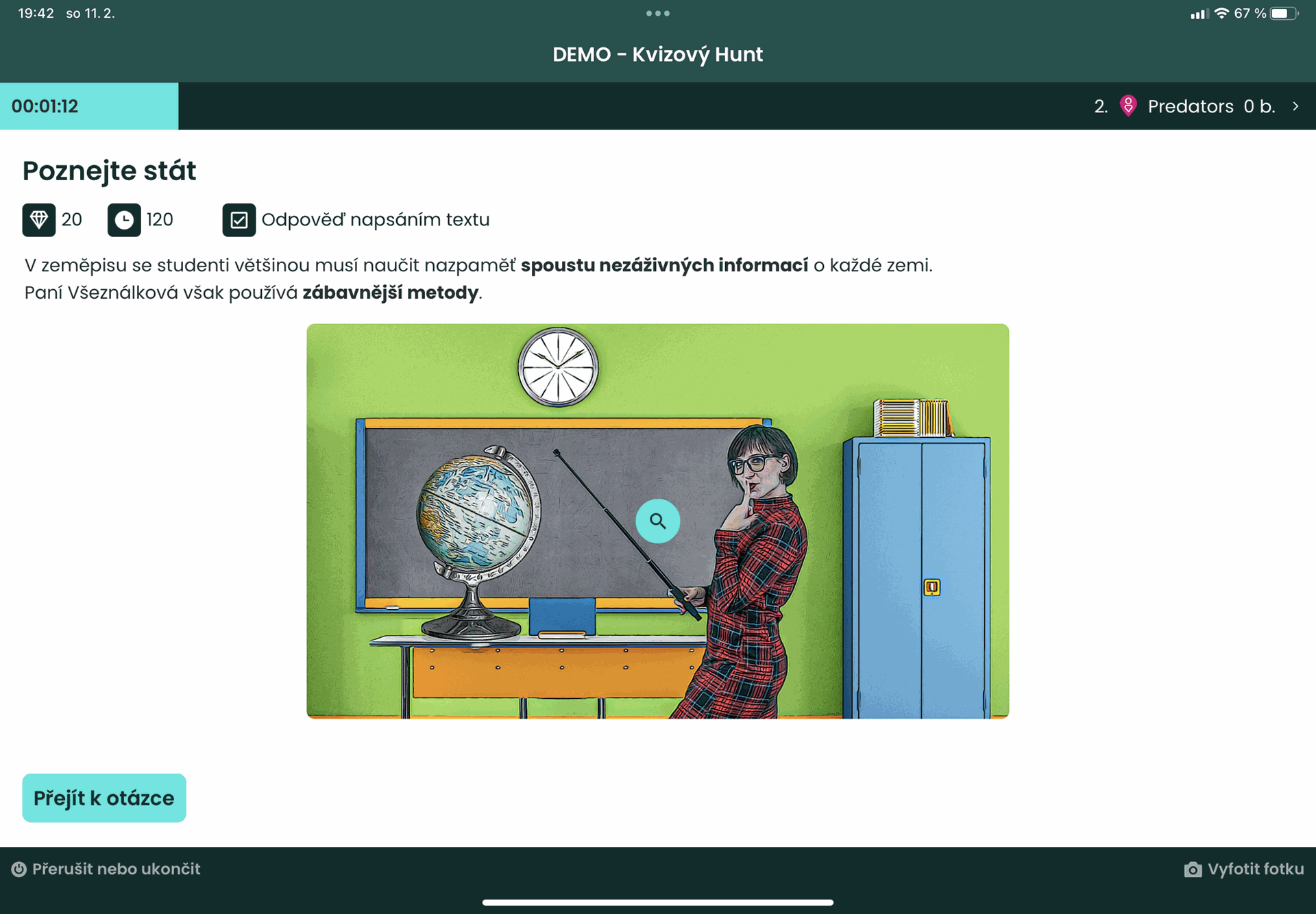 Kvizový Hunt — fotka