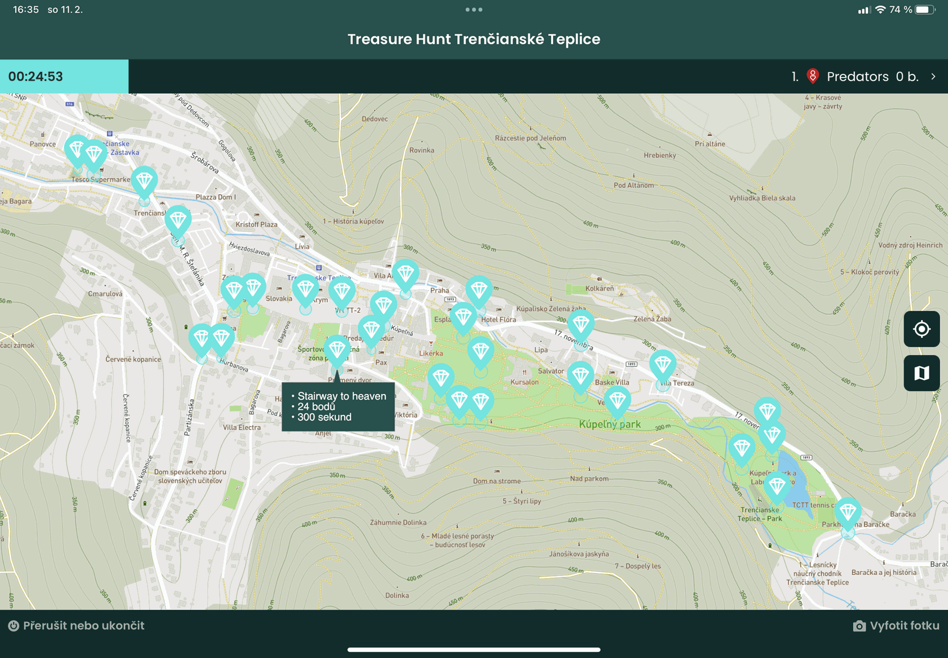 Treasure Hunt Trenčianské Teplice — fotka